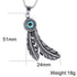 Punk Titanium Steel Takahashi Feather Pendant